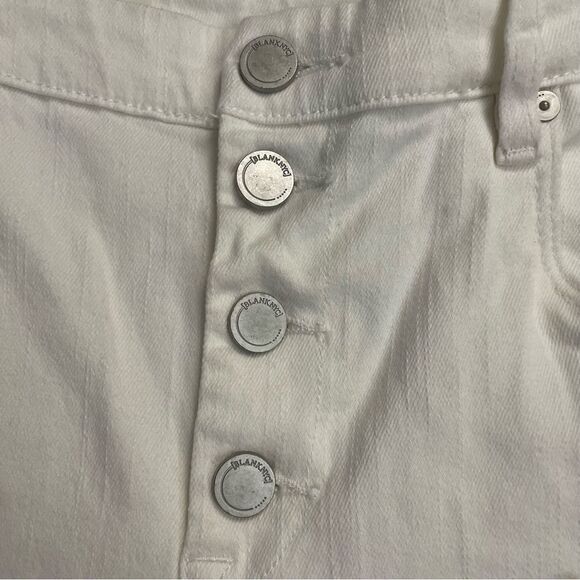 BLANKNYC WHITE THE GREAT JONES BUTTON FLY HIGH RISE SKINNY JEANS size 31 NEW! - Picture 5 of 11